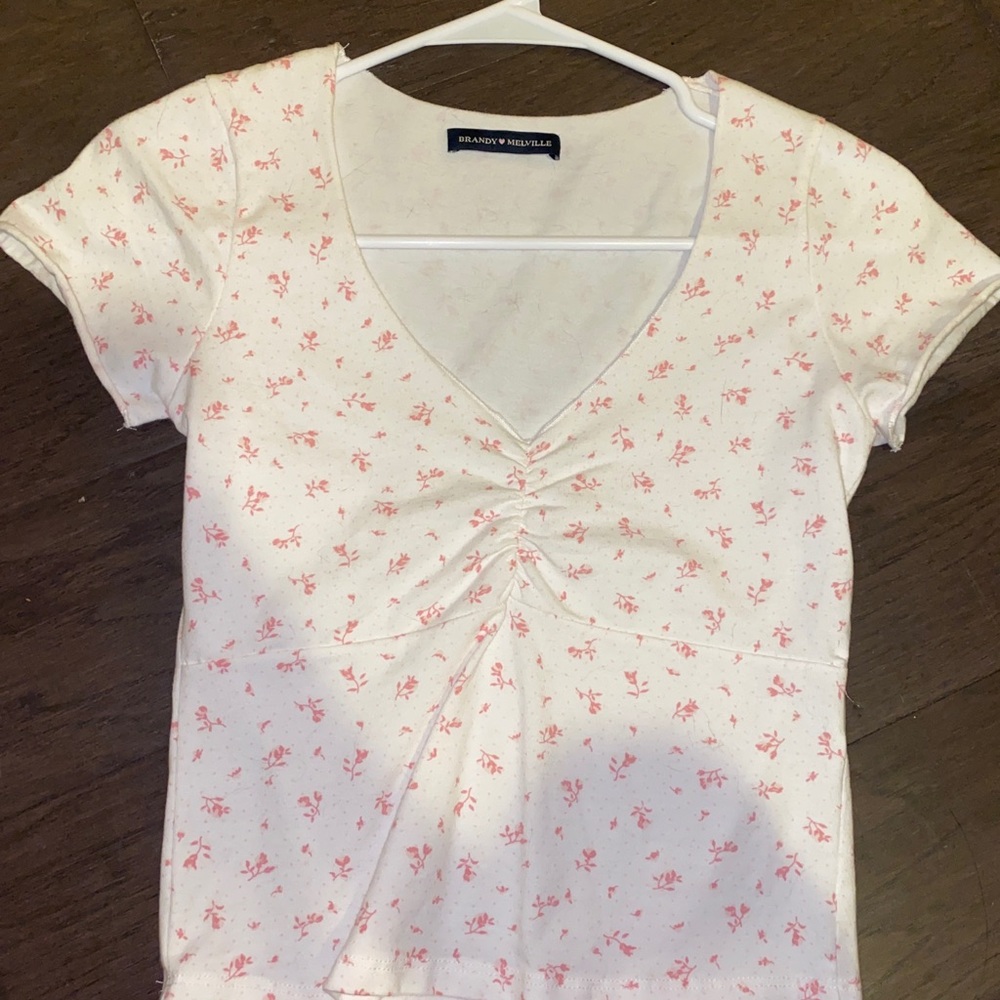 Brandy pink floral Gina top